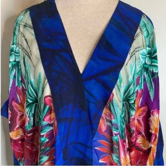 NWT Desigual Siracusa Oriental Inspo Batwing Blouse Multi-Colored Size Small - Picture 9 of 12